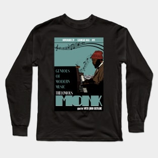 Thelonious Monk Jazz Poster Long Sleeve T-Shirt